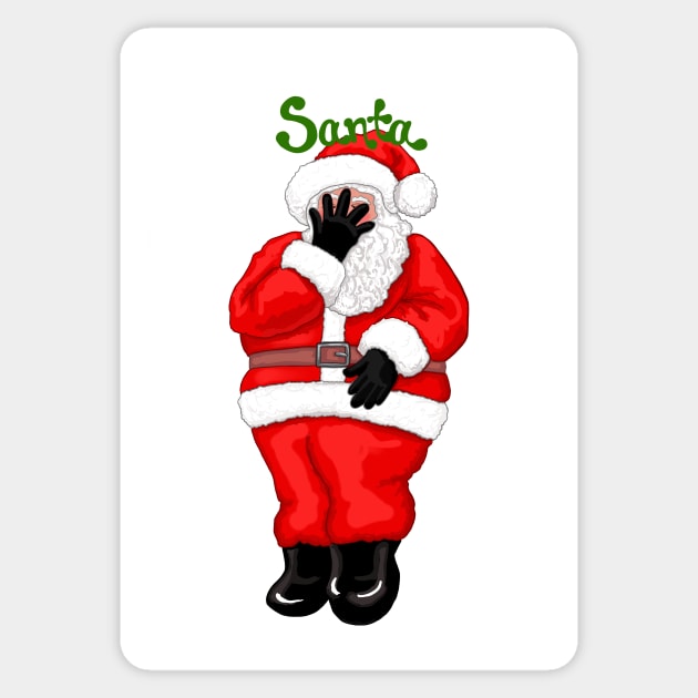 Facepalm Santa Sticker by MamaODea